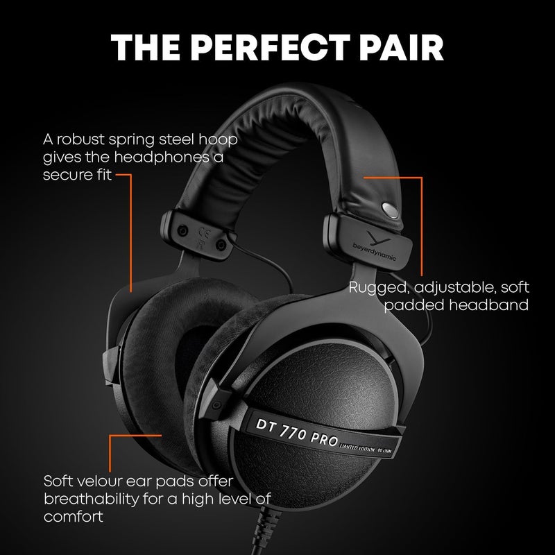 Beyer Dynamic beyerdynamic DT 770 Pro 250 Ohm Limited Edition Professional Studio Headphones - Image 2