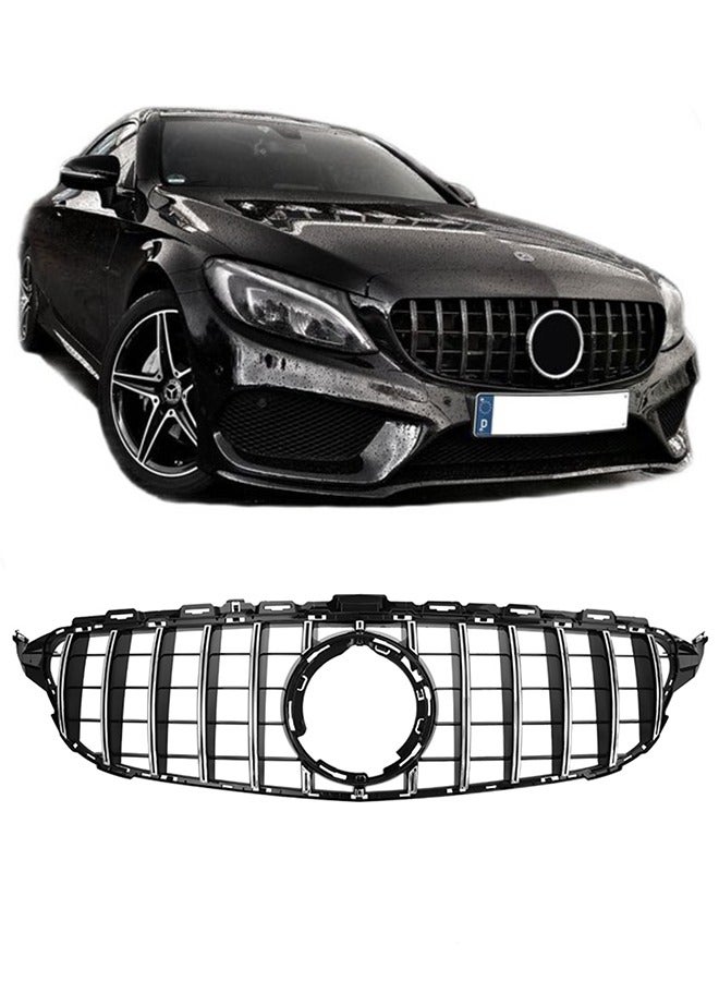 Generic Car front grille compatible with Mercedes CW205 Model 2015-2018 With Camera Hole - Image 1
