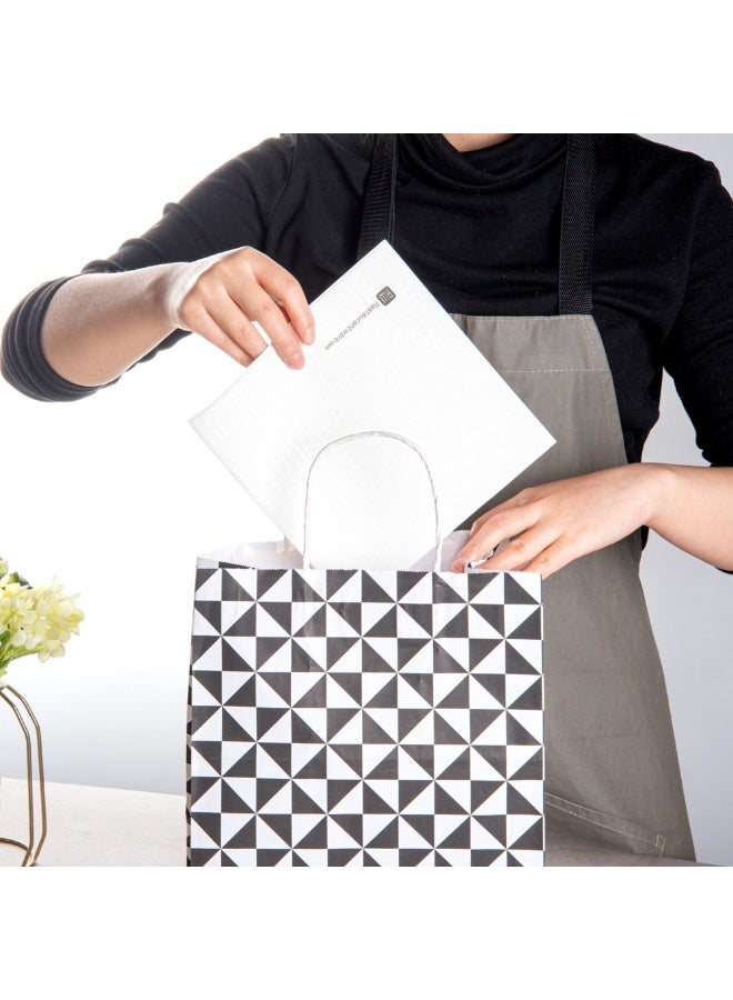 Restaurantware Luxenap 15.75 Inch Disposable Napkins, 25 Soft Linen Like Napkins - Absorbent, Air Laid, White With Greco Pattern Paper Cloth Like Napkins, Pre-Folded, For Dinner Party Guests - Image 5