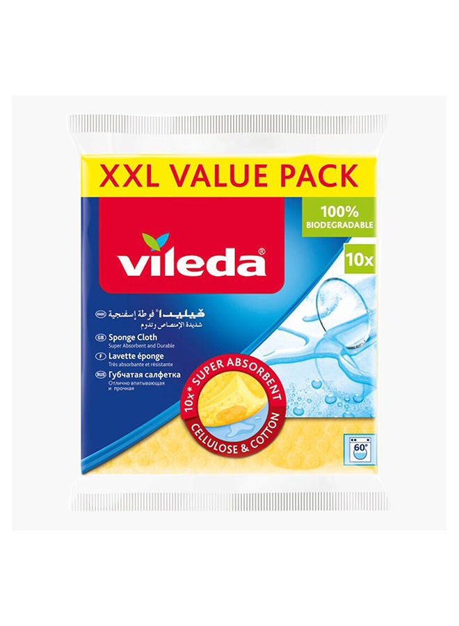 Vileda 10-Piece Value Sponge Cloth Set XXL - Image 1
