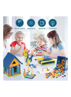 SYOSI Kids 320Pcs Set Building Blocks Construction Toy Learning STEM Toys Educational Kit Child 10 Colors Building Toys for Kids Ages  - Image 2