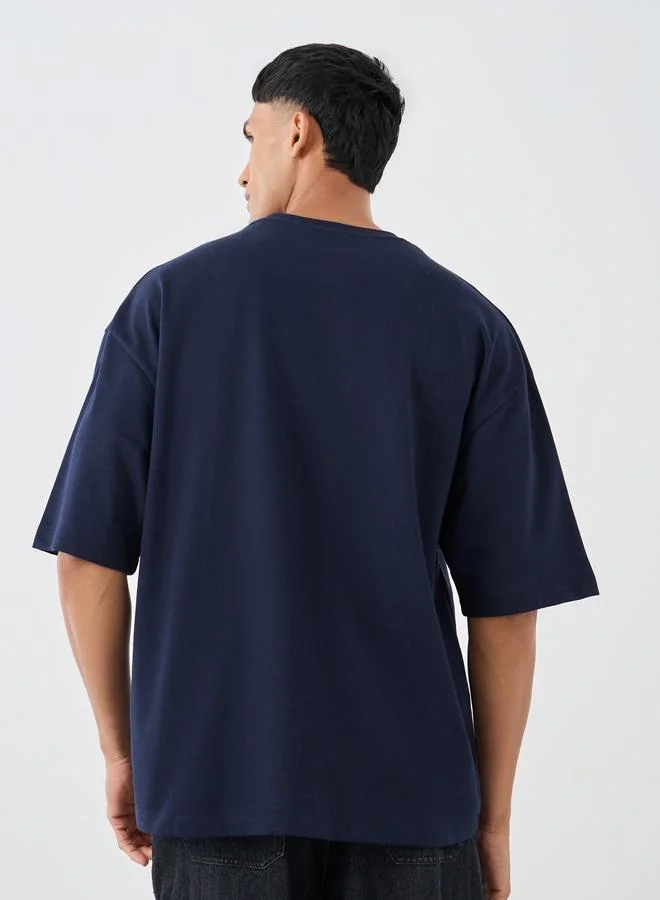 Styli Pack of 2 - Cotton Terry Boxy Crew Neck T-Shirt