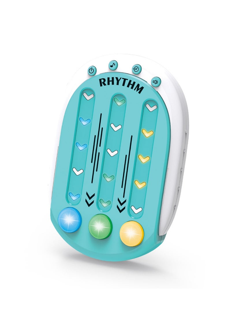 Mini Green Rhythm Master Speed ​​Push Game Console, Electronic Music Rhythm Game, Handheld Puzzle Game Sensory Toy, Suitable For Children And Adult Gifts - Image 1