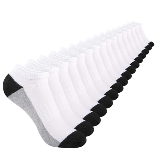 Comfoex Boys Socks 8 Pairs 6-8 4-6 8-10 Years Old Ankle Athletic Low Cut Short Half Cushioned Socks - Image 1