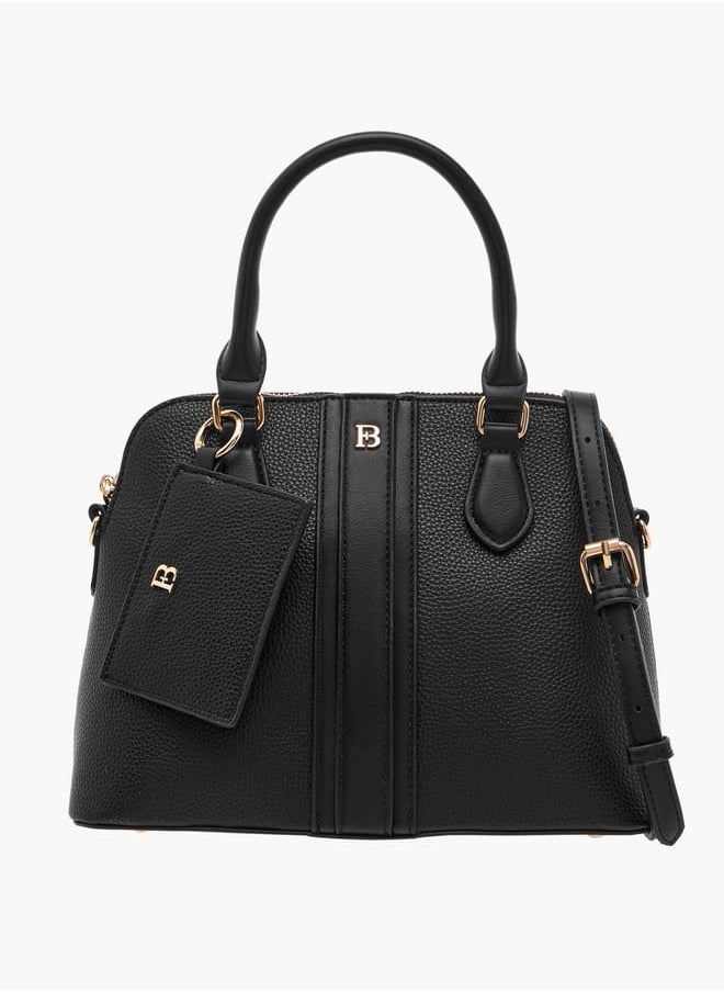 Flora Bella By Shoexpress Women Textured Tote Bag with Detachable Strap and Coin Purse  - Image 1