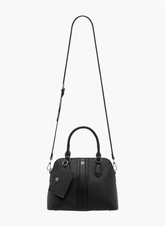 Flora Bella By Shoexpress Women Textured Tote Bag with Detachable Strap and Coin Purse