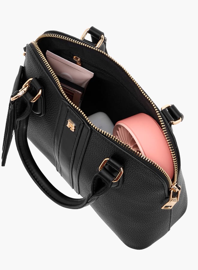 Women Textured Tote Bag with Detachable Strap and Coin Purse