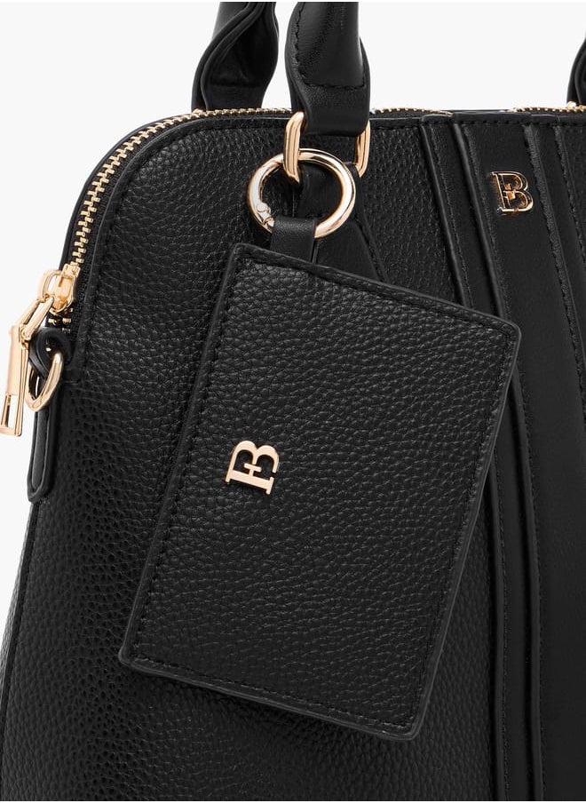 Flora Bella By Shoexpress Women Textured Tote Bag with Detachable Strap and Coin Purse  - Image 4