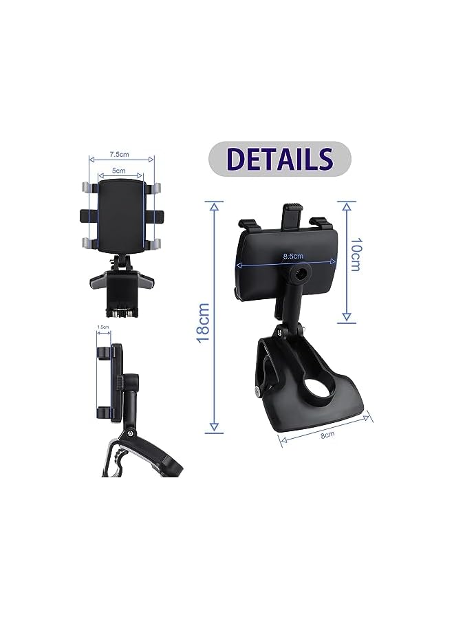 promass Non-Slip Car Phone Clip Holder Dashboard Cellphone Mount HUD Mobile Phone Holder for Car Compatible for iPhone 13 12 11 Pro Max XS XR SE X 8 7 6 Plus 6S,Samsung Galaxy S20 S10 S9 S8 Plus Note - Image 3