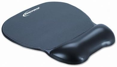 Innovera  Gel Mouse Pad with Wrist Rest Nonskid Base 814 x 958 Black  Sold as 2 Packs of  1    Total of 2 Each