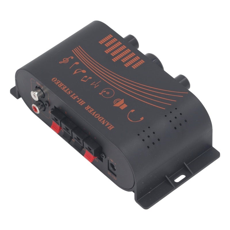 Mini Power Amp: 2 Channel, Low Distortion, Compact Aluminum Body - Low Noise HiFi Power Amp for Home, Car, Passive Speaker Setup - Image 3