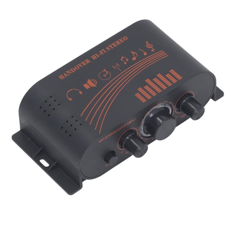 Mini Power Amp: 2 Channel, Low Distortion, Compact Aluminum Body - Low Noise HiFi Power Amp for Home, Car, Passive Speaker Setup - Image 2