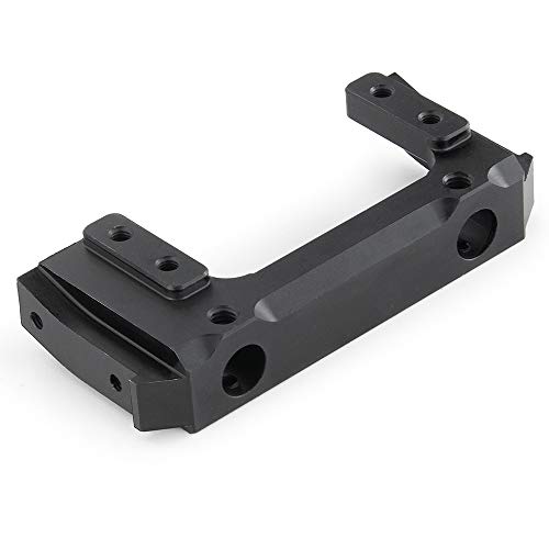 RCLIONS Metal Front Plate Bumper Mount for AXIAL SCX10 II 90046 110 RC Crawler Car Black - Image 1