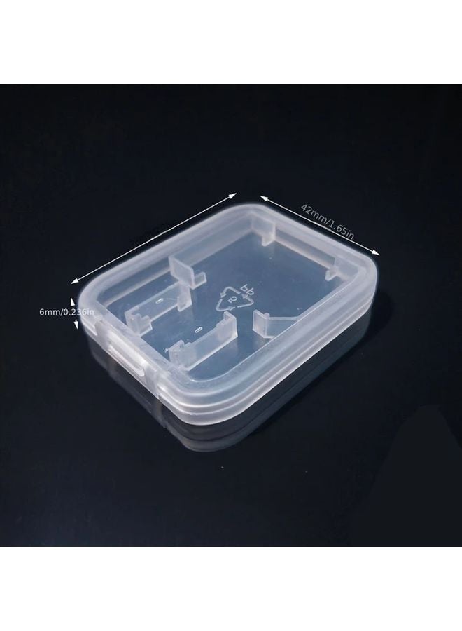 صندوق تخزين شفاف حامل مزدوج للبطاقات SD TF منظم كابل USB - Image 4