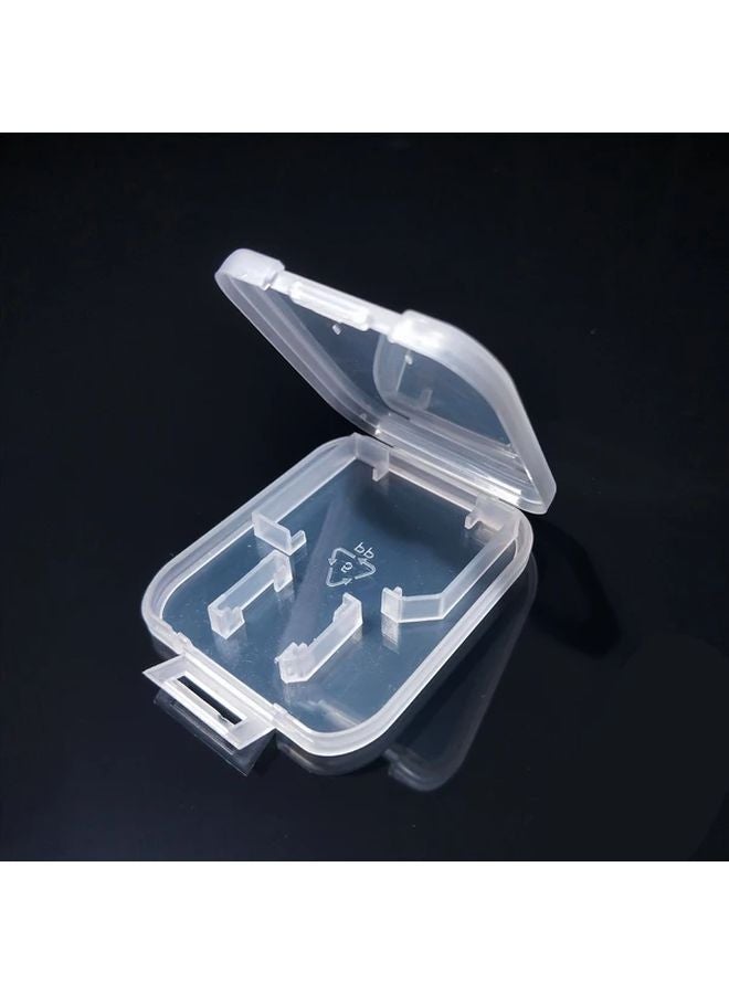 صندوق تخزين شفاف حامل مزدوج للبطاقات SD TF منظم كابل USB - Image 2