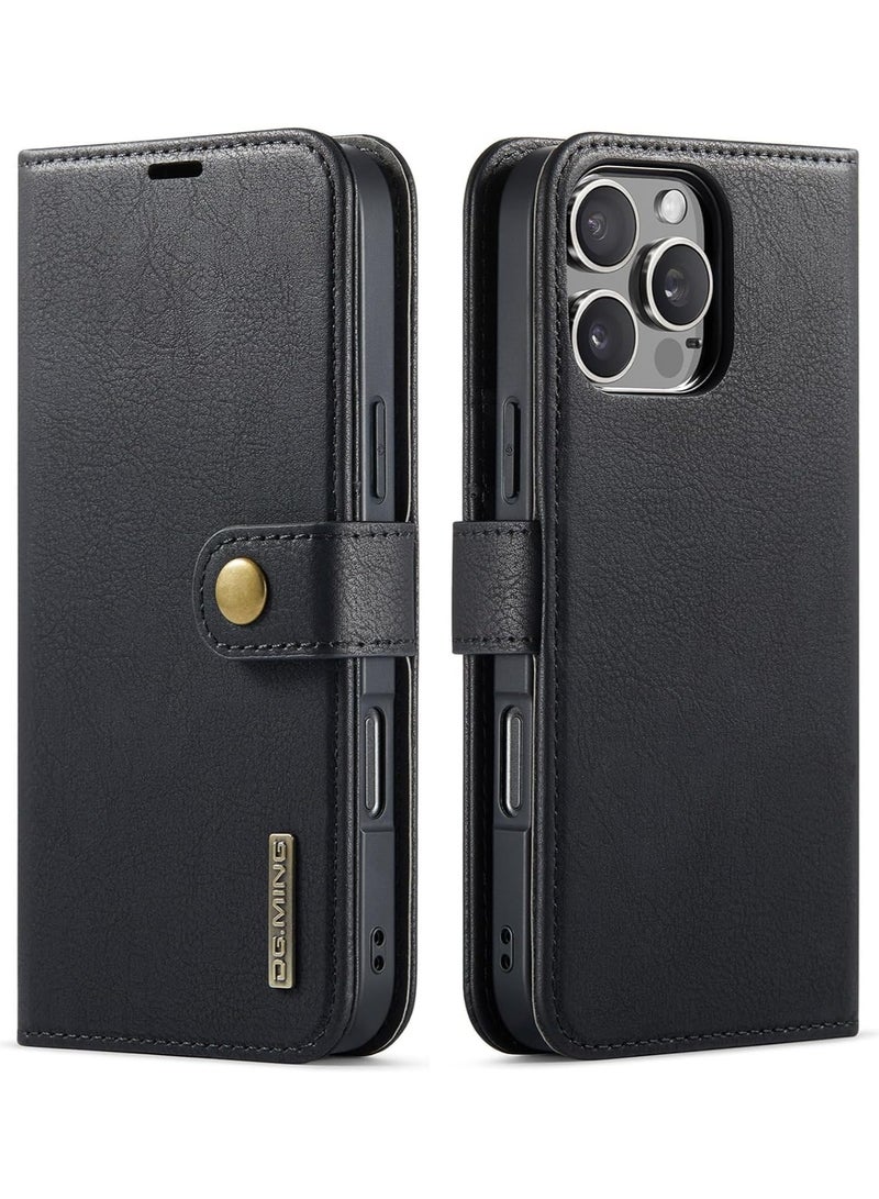 General 2-in-1 Detachable Magnetic Case Compatible with iPhone 16 Pro Max, Leather Wallet Case with 3 Card Slots, Shockproof Case for iPhone 16 Pro Ma  - Image 1