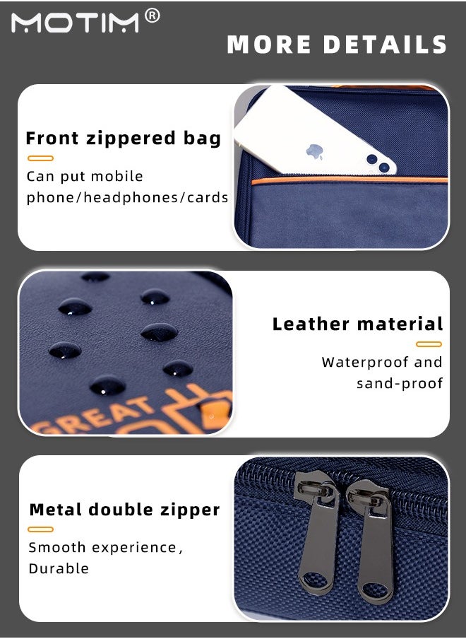 Motim - Electronics Bag, 3 Layer Cable Organizer Bag Travel Clutch Bag Pouch, Watreproof Tech Pouch for Cosmetics, Cables, Camera Batteries, Power Bank, SD/TF Cards, Hard Disk, Versatile Tech Organizer - Image 1