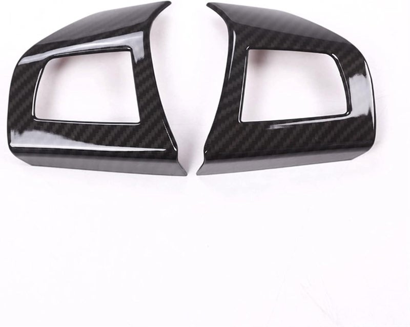 Wivplex Carbon Fiber Style Steering Wheel Button Frame Cover Trim - Image 1