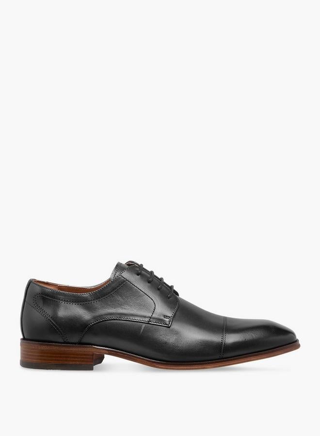 DUCHINI Men Lace-Up Leather Derby Shoes - Image 1