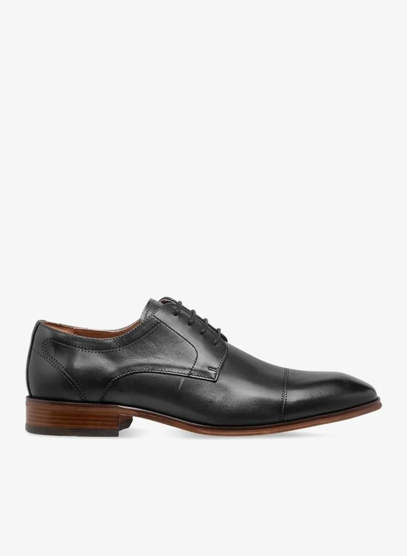 DUCHINI Men Lace-Up Leather Derby Shoes