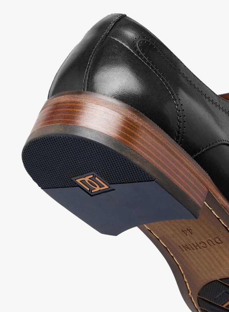 DUCHINI Men Lace-Up Leather Derby Shoes - Image 5