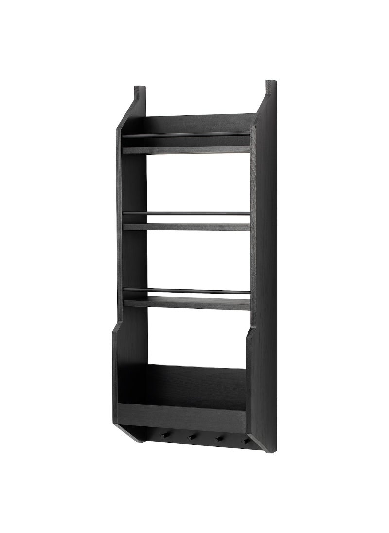 Wall Storage Shelf Black 