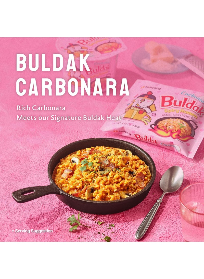 SAMYANG Spicy Ramen Buldak Carbonara 650g and Buldak Original Hot Noodles 700g - Image 3