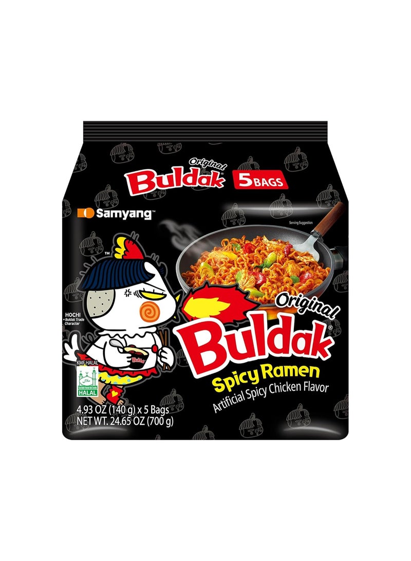 SAMYANG Spicy Ramen Buldak Carbonara 650g and Buldak Original Hot Noodles 700g - Image 5