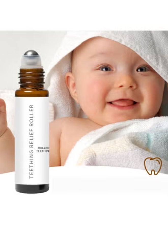 ROLLER Relieve Teething Pain Baby Teeth Relief Roller Essential Oil 10ML - Image 3