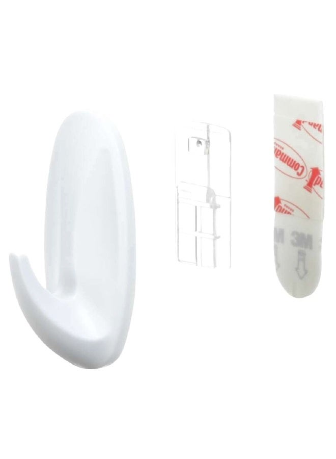 Command 2-Piece Utility Designer Adhesive Hook White Small 17082ES - Image 2