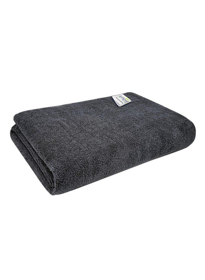 SOFTSPUN Microfiber Bath Towel 1Pc 60x120cm Grey! Ultra Absorbent Super Soft & Lightweight Quick Drying for Men & Women Daily Use Large Size Unisex. - Image 1