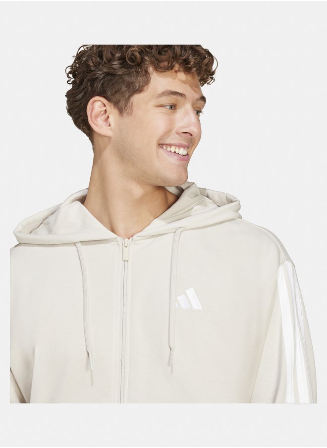 Adidas Essentials 3-Stripes French Terry Full-Zip Hoodie  - Image 3