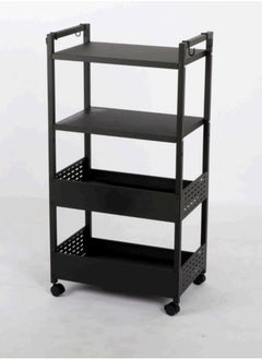 4 Tier Rolling Storage Organizer Mobile Utility Cart with Wheels