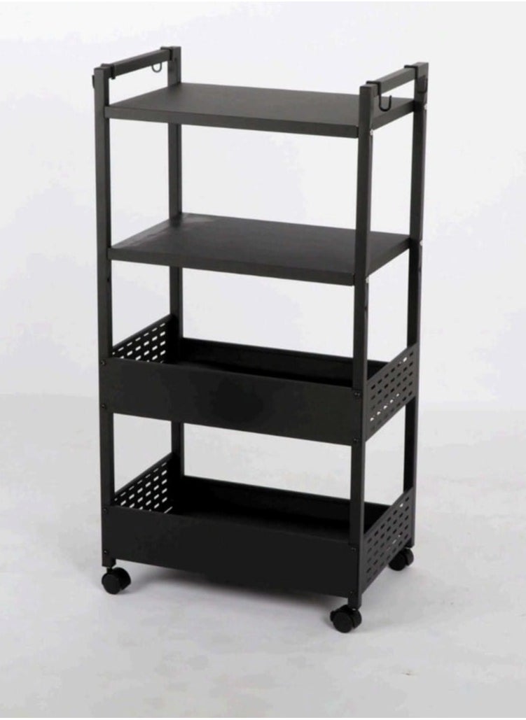 Generic - 4 Tier Rolling Storage Organizer Mobile Utility Cart with Wheels - Image 1
