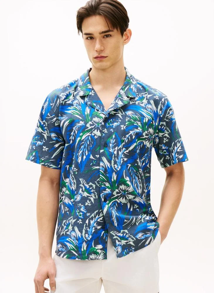 TOMMY HILFIGER Essential Print Bowling Shirt