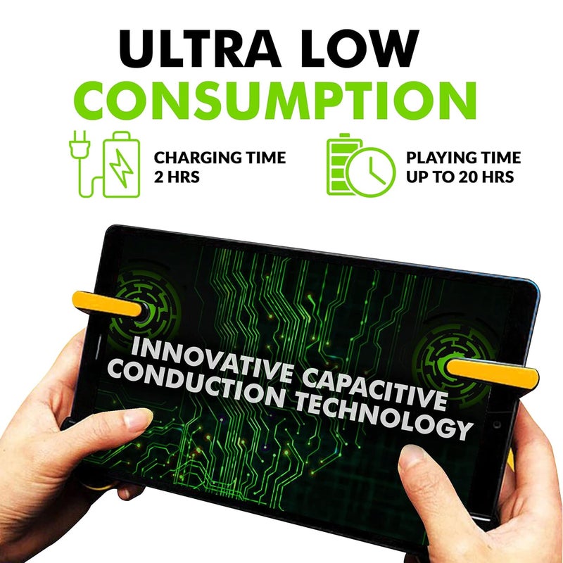 SpinBot زناد الألعاب الكهربائي BattleMods T10 للأجهزة اللوحية/iPADS مع وضع الانفجار لـ BGMI/Free Fire Max/COD Mobile/إلخ - 1 زوج (غير مخصص للهواتف الذكية) - Image 4