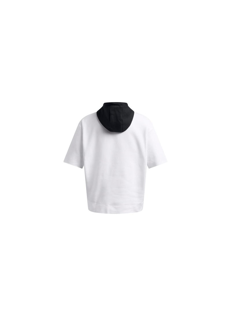 UNDER ARMOUR Project Rock Icon Fleece Short Sleeve Hoodie  - Image 2