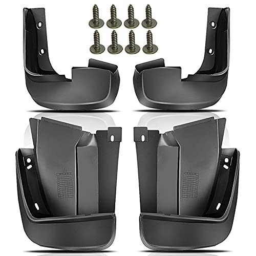 YHTAUTO Set of 4 Mud Flaps Splash Guards Accessories Replacement for Honda Civic 2006-2011 Sedan, Not Fit Side Skirts and Any Body Modifications, Front and Rear LH RH, Black - Image 2