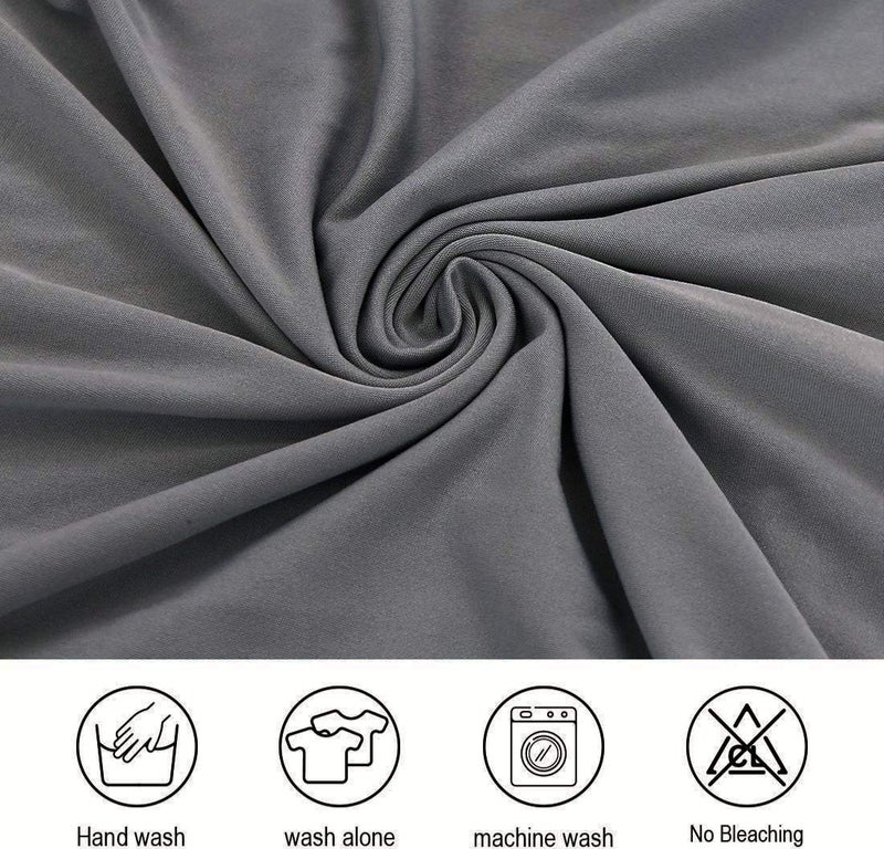 Styleys Elastic Chaie Covers Dining Chair Cover Stretchable Removable Washable Polyester Blend Protector Set of 4 (SD16 Grey) - Image 5
