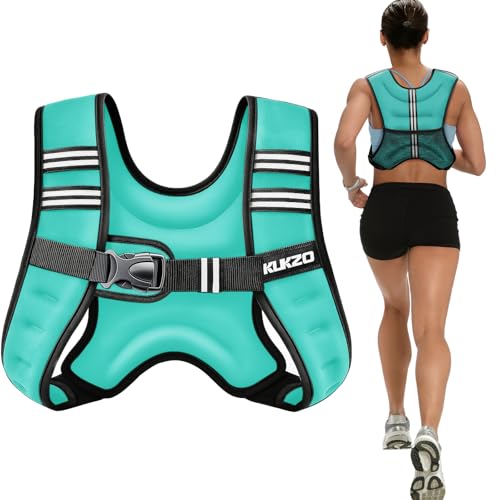 KUKZO Weighted Vest Woman,8 Lb Unisex Reflective Strength Training Weight Vest For Running, Jogging, Cardio & Workouts - Image 1