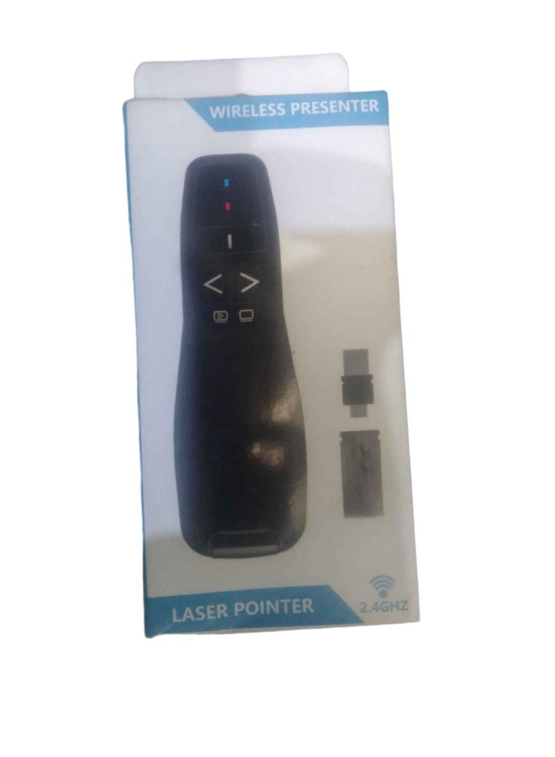 2.4Ghz Wireless Presenter With Laser Pointer Pen Black - Image 1