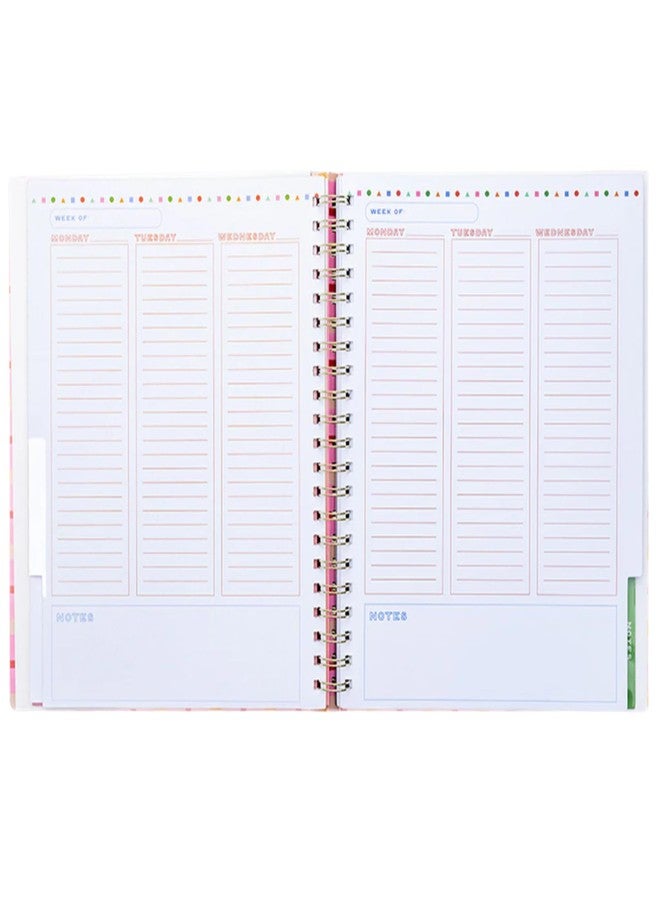 ban.do Undated Weekly Planner, Semi-Concealed Spiral Notebook with Stickers, To-Do Lists, Guided Wellness Journal, Daily Organizer for School or Office (Ready for Anything) - Image 4