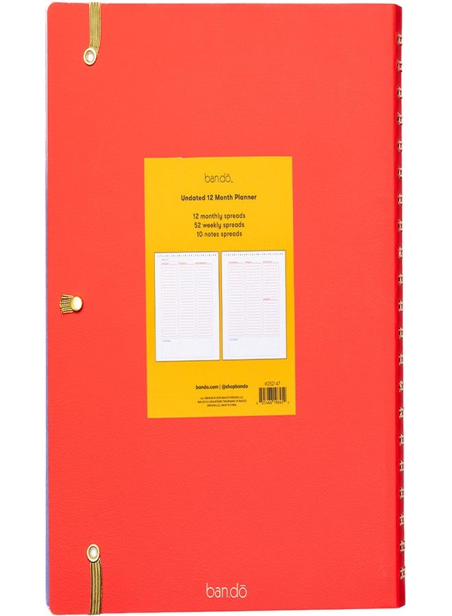 ban.do Undated Weekly Planner, Semi-Concealed Spiral Notebook with Stickers, To-Do Lists, Guided Wellness Journal, Daily Organizer for School or Office (Ready for Anything) - Image 2