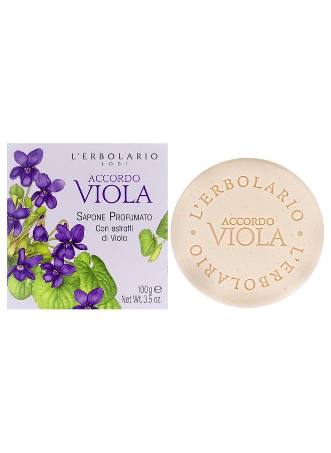 L'Erbolario Lerbolario Perfumed Soapaccordo Viola For Unisex3.5 Oz Soap  - Image 1