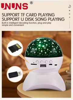 UNUNS Star Projector, Galaxy Light Projector Night Light for Kids with Bluetooth Speaker, USB Rechargeable Table Projection Lamp for Bedroom, Ceiling, Party  - Image 4