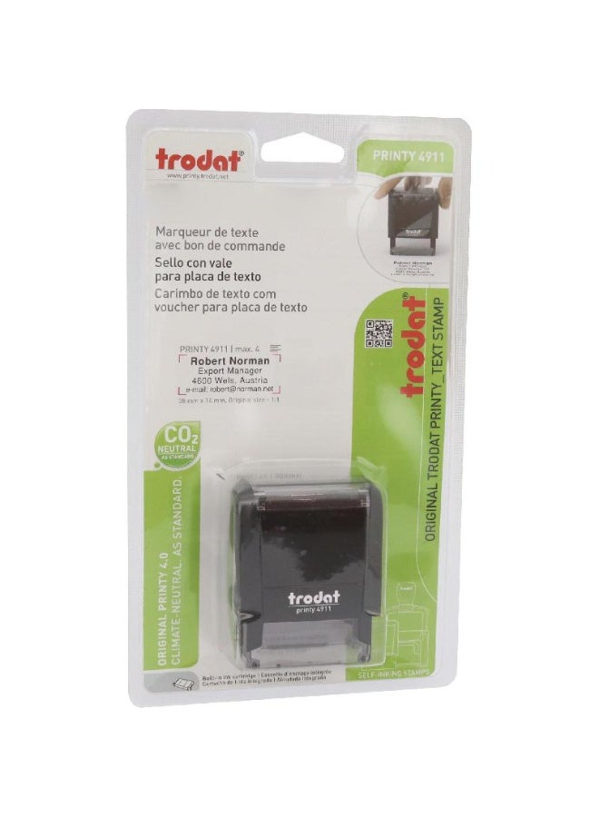 Trodat 4911 (Printy) Self Inking Stamp 3.8x1.4cm - Image 1