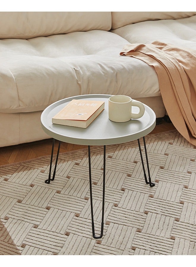 XiuWoo Portable Folding Tables Coffee Tables with Foldable Metal Legs Lightweight Table Suitable for Dormitories Bedrooms Living Rooms Outdoor Picnic  - Image 2
