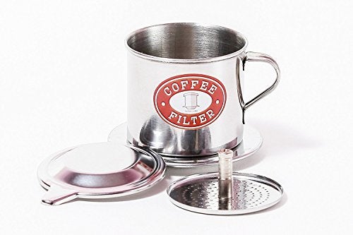 Thang Long Vietnamese Coffee Phin Filter Set. This kit works well with Trung Nguyen ground Coffee beans. Sizes S to XL in 1, or 2 pack. Screw Down Insert (1, Small (6 oz)) - Image 1