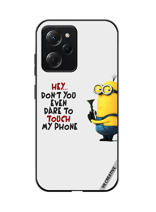 VR CREATIVE Protective Case Cover For Xioami Pcoo X5 Pro Don't You Even Dare To Touch My Phone Design Multicolour - Image 1
