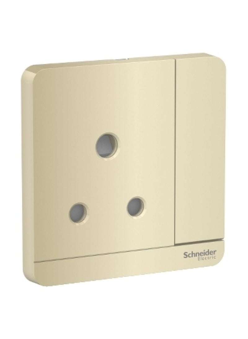Schneider Electric - Schneider Electric AvatarOn, switched socket, 3P, 15 A, 250 V, Wine Gold (Model Number - E8315_15N_WG_G12) - Image 1